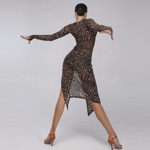 Leopard Latin Dance Dress