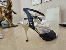 ID, Tangolera Madison Lucia, Blue Jeans, 9cm Silver heel