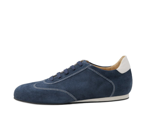 New Werner Kern Positano Nappa leather / Suede – blue / white