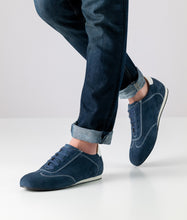 New Werner Kern Positano Nappa leather / Suede – blue / white