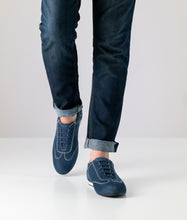 New Werner Kern Positano Nappa leather / Suede – blue / white