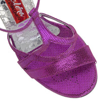 Tangolera  GAIA VIOLA STAMPA FIORI Heel 7 cm