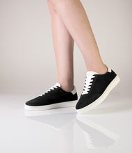 Anna kern 7015 Womens dance sneaker Goat suede – black