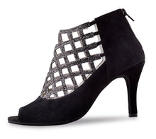 Anna Kern 845-75 Suede/ Black Sparkle 4.5 Offer