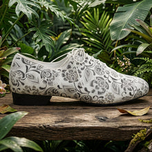 Tangolera Martin, Cream Flower Split sole. Reg Fit