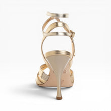 TANGOLERA CHIARA, Platino Laminato 9cm Heel, Wide Fitting