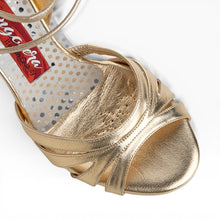 TANGOLERA CHIARA, Platino Laminato 9cm Heel, Wide Fitting
