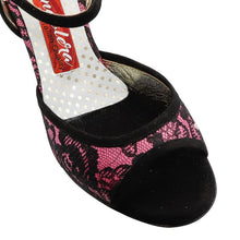 Tangolera A1 Black Lace/ Pink Heel 6 cm