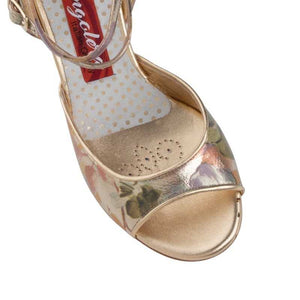 Tangolera A1 Platino Fiori Heel 6 cm Wide Fit