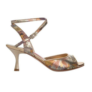 Tangolera A1 Platino Fiori Heel 6 cm Wide Fit