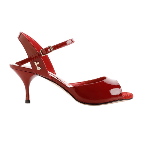 TANGOLERA A1 Vernice Rosso Soft,  Heel 6 cm