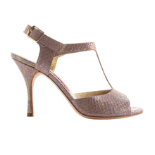 Tangolera  A12 Neutral Iridescent Pitoncino Heel 8 cm