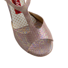 Tangolera  A12 Neutral Iridescent Pitoncino Heel 8 cm