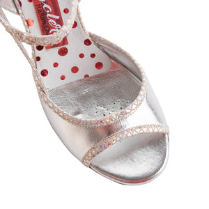 Tangolera A14 Silver Laminato Heel 9 cm
