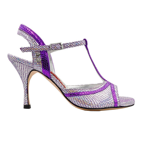 Tangolera A14 Viola Cangiante, Narrow Fit, Heel 8 cm
