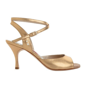 Tangolera  A1cl Oro Laminato Heel 7 cm