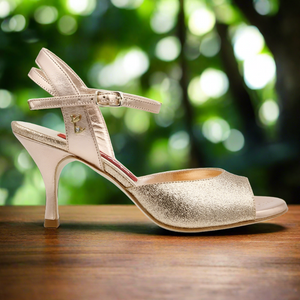 Tangolera  A2 Glitter rame / Laminato rosa Heel 7cm