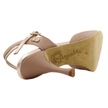 Tangolera  A2 Nappa Beige Buffalo suede Sole,  Heel 8 cm