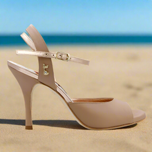 I D. Tangolera. A2 Soft Nappa Beige, Heel 7 cm