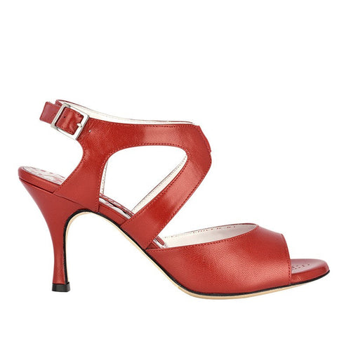 Tangolera A 25 Rosso Perlato Heel 7 cm Comfort Fit Size 37 Offer