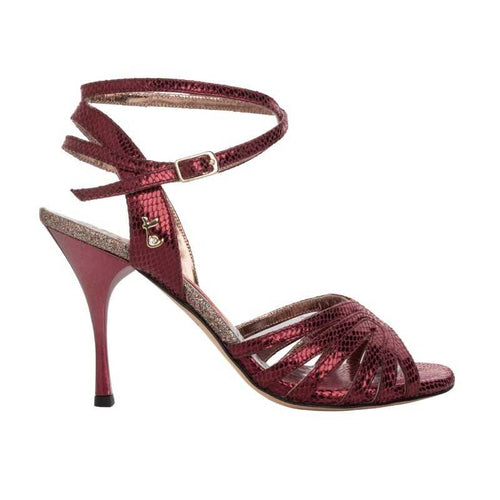 Tangolera  A33CL Bordeaux Pitoncino Heel 9 cm Size 39 offer