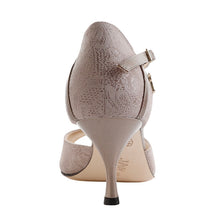 TANGOLERA A8 Camoscio Beige Stampa Fiori,  Heel 6 cm