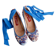 TANGOLERA Ballerina Blu Fiori