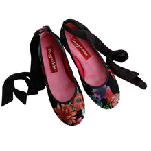 TANGOLERA Ballerina Nero Fiori