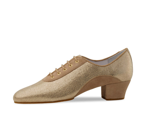 Werner kern Brienne Printed leather / Suede – beige / gold