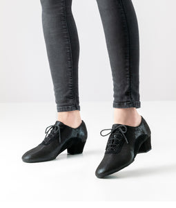 Werner kern Brienne Printed leather / Suede – black