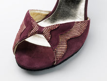 Nueva Epoca Catalina Printed leather / Suede – bordo