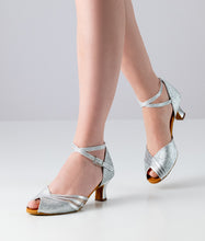 Anna Kern Christelle Nappa leather / Brocade – silver