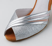 Anna Kern Christelle Nappa leather / Brocade – silver