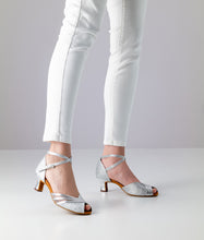 Anna Kern Christelle Nappa leather / Brocade – silver