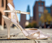 Tangolera A 18 Rose pink Dot,  Narrow Fit, Heel 8 cm