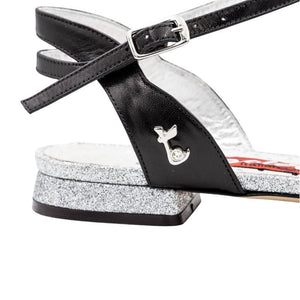 Tangolera  D31 Suede Black heel 1 cm