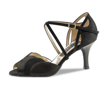 Nueva Epoca Mara Shimmering suede / Patent leather / Suede – black