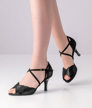Nueva Epoca Mara Shimmering suede / Patent leather / Suede – black