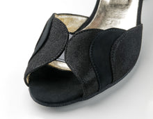 Nueva Epoca Mara Shimmering suede / Patent leather / Suede – black