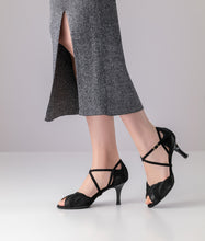 Nueva Epoca Mara Shimmering suede / Patent leather / Suede – black