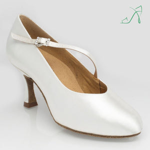 Ray Rose 116A Rockslide | White Satin | Ballroom Dance Shoe