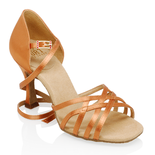 Ray Rose H860-X Kalahari Xtra | Light Tan Satin | Ladies Latin Dance Shoes