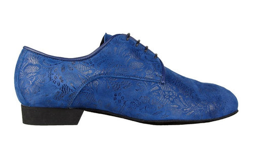 Tangolera 110 Light blue printed suede