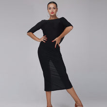 Black Backless Latin Dress