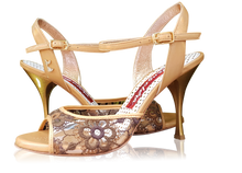 Tangolera A1 Senape Pizzo San Gallo, 9cm, Size 38 offer