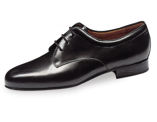 Scarpe Da Ballo Werner Kern 28023 - In Pelle Nera E Scamosciata Grigia, Tacco 2 Cm, Per Ballroom - Foto 3