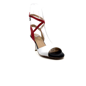 ID. Movimiento Julia  White/Red  8 Cm Heel