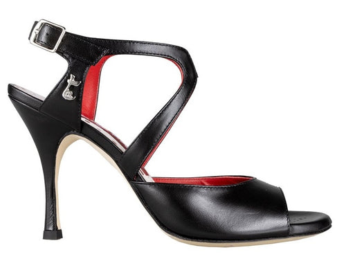 Tangolera A 25 Nero lucido Heel 9 cm comfort fit