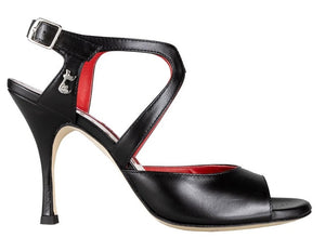 Tangolera A 25 Nero lucido Heel 9 cm comfort fit