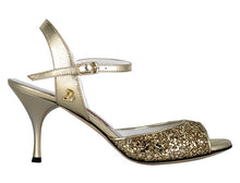 Tangolera A1 Glitter platino / Laminato platino 7 cm Heels